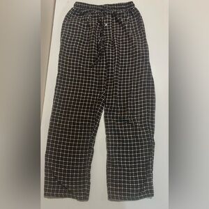 Women's Black & White Plaid Sleep Lounge Pants